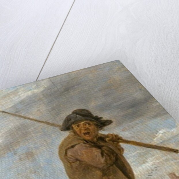 A Peasant Carrying a Pole by David the Younger Teniers