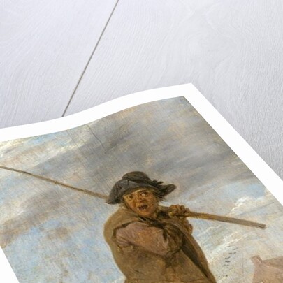 A Peasant Carrying a Pole by David the Younger Teniers