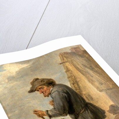 Village Scene with Four Peasants by David the Younger Teniers