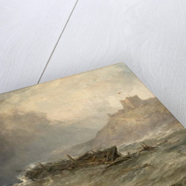 Brig Drifting Ashore off Bamborough, Northumberland, 1875 by Edwin Hayes