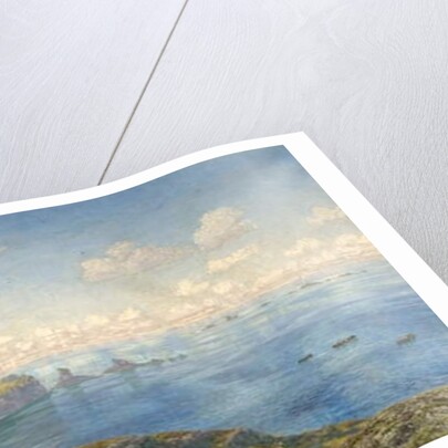 Golden Prospects, St Catherine's Well, Land's End, Cornwall, 1881 by John Brett