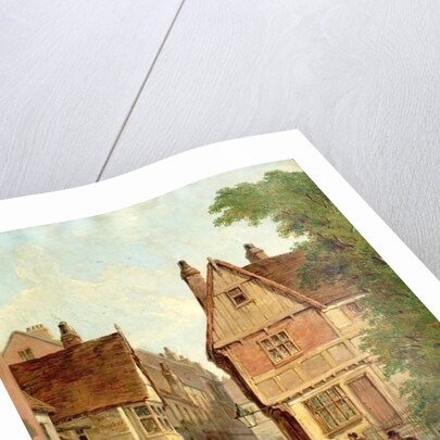 Old Houses, St. Peters Gate, Nottingham, 1842, 1870 by Reuben Bussey