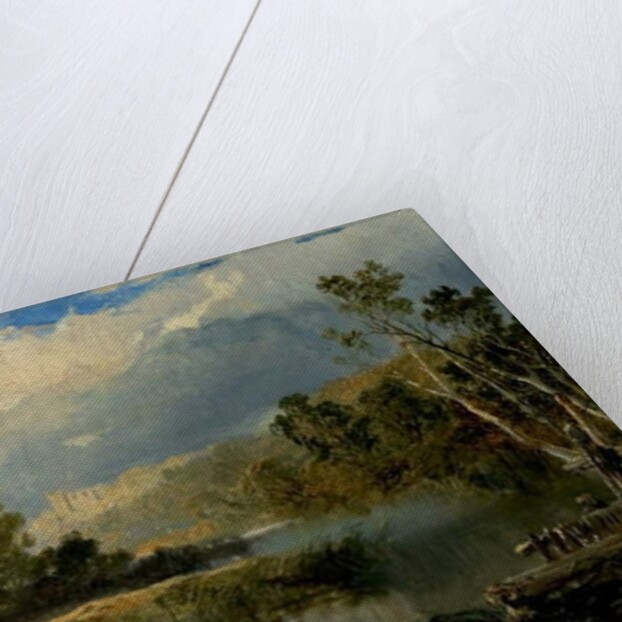 View of Richmond Hall, Yorkshire by Edmund John Niemann