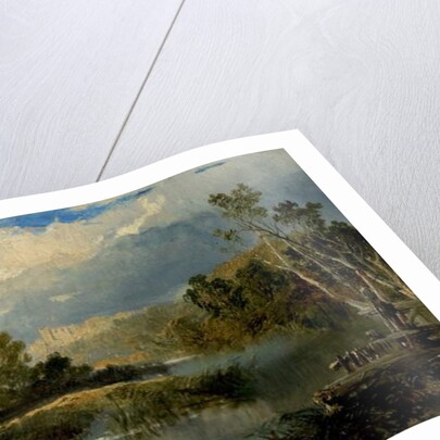 View of Richmond Hall, Yorkshire by Edmund John Niemann