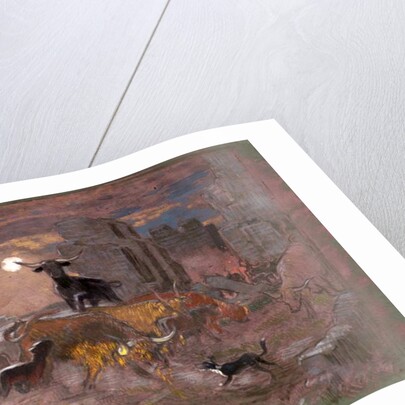 Study for 'Highland Raiders'. c.1918 by William Shackleton