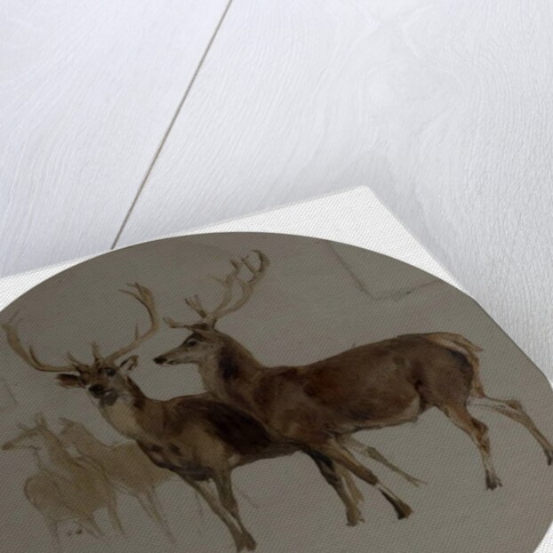 Deer in a Landscape by Edwin Landseer