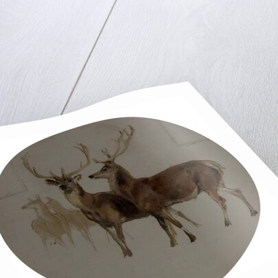 Deer in a Landscape by Edwin Landseer