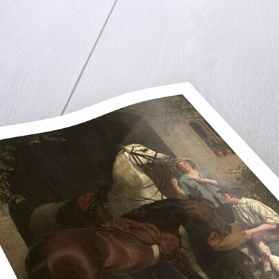 Feeding the Horses, 1858 by John Frederick Herring Snr