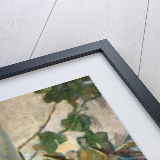Fruit and Leaves in a Basket by George Sheringham