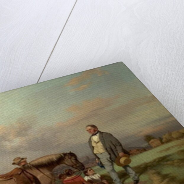 Joseph Fenton with His Family on the Meadows, Nottingham, 1840 by William Malbon