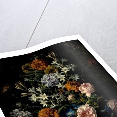 Flowers in a Basket by Jean-Baptiste Monnoyer