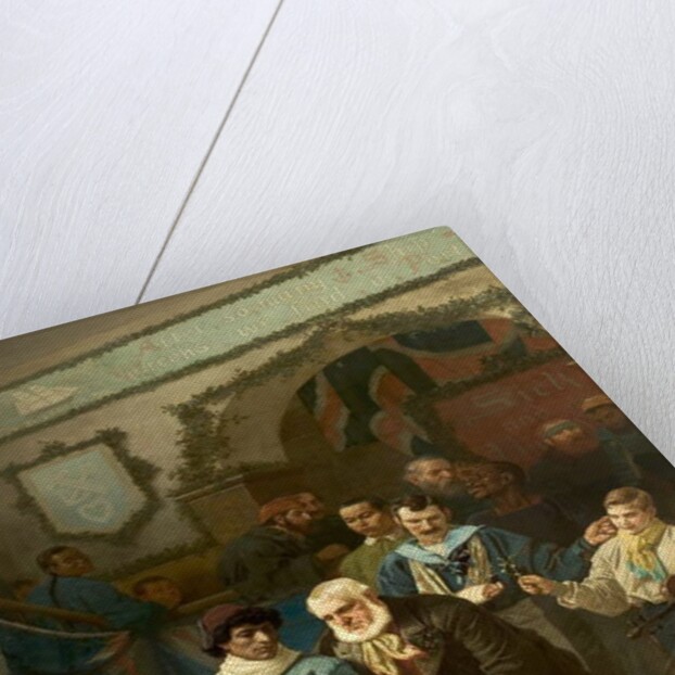 Friends in Adversity, Christmas Day at the Dreadnought Hospital, Greenwich, 1880 by John Charles Dollman