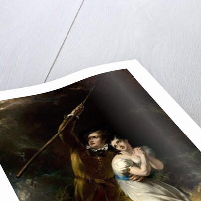 Celadon and Amelia in a Storm, 1840-49 by John Wood