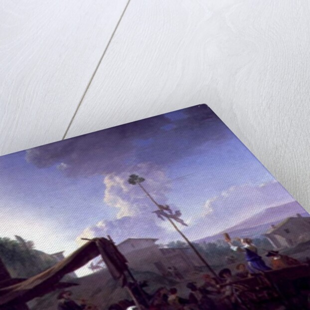 Village Scene with Peasants Merrymaking by Johannes Lingelbach