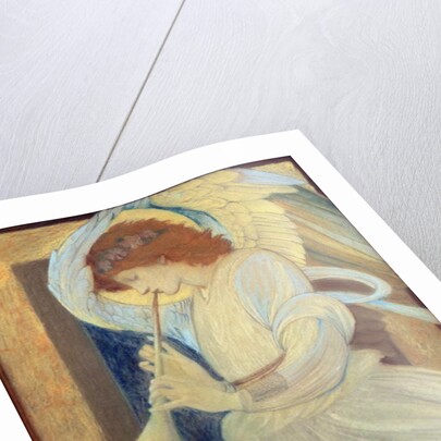 An Angel Playing a Flageolet by Edward Coley Burne-Jones