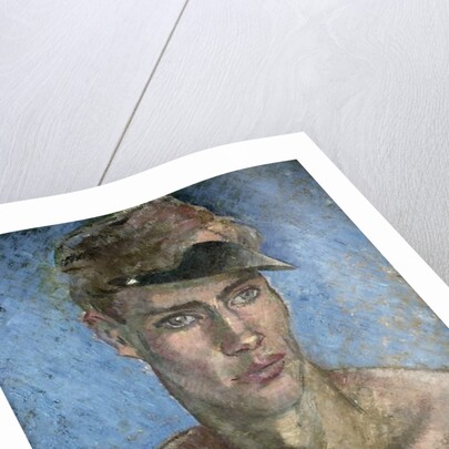 Young Man Wearing a Sun Visor by Glyn Warren Philpot