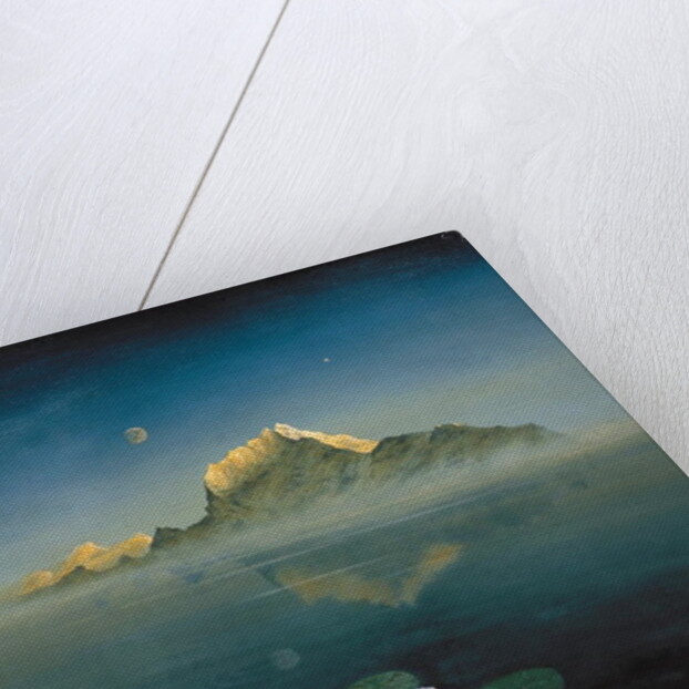 Mountain over Lake by Simon Cook