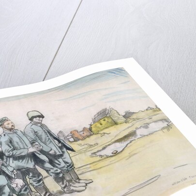 Four German Prisoners by a French Village, 1917 by William Orpen