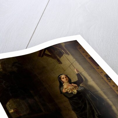 The Martyrdom of Laurence Saunders at Coventry, left hand panel of triptych, 1851 by Charles West Cope