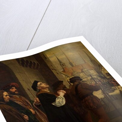 The Martyrdom of Laurence Saunders at Coventry, right hand panel of triptych, 1851 by Charles West Cope