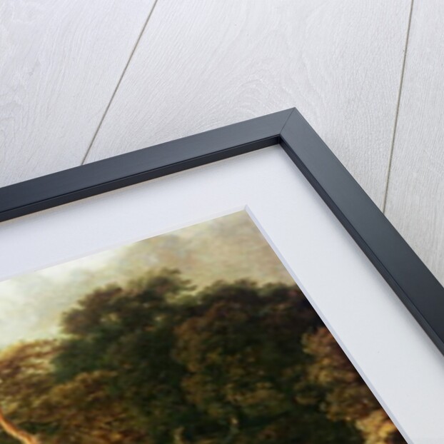 Landscape with a River by Jacob Isaaksz. or Isaacksz. van Ruisdael