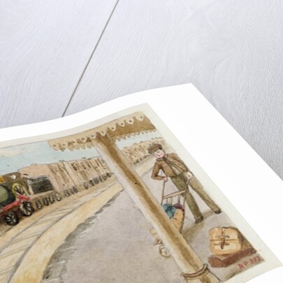 Catching the Train, Addiscombe, 1883 by Rosa Petherick