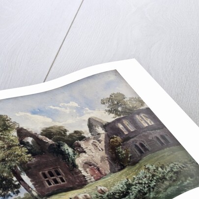 Ruined Abbey and Sheep by David Hall McKewan