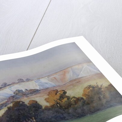 Coulsdon Quarry from Farthing Downs by Ethel Hall