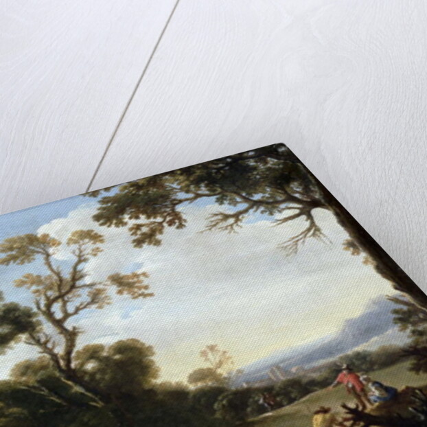 Wooded Landscape by Salvator Rosa