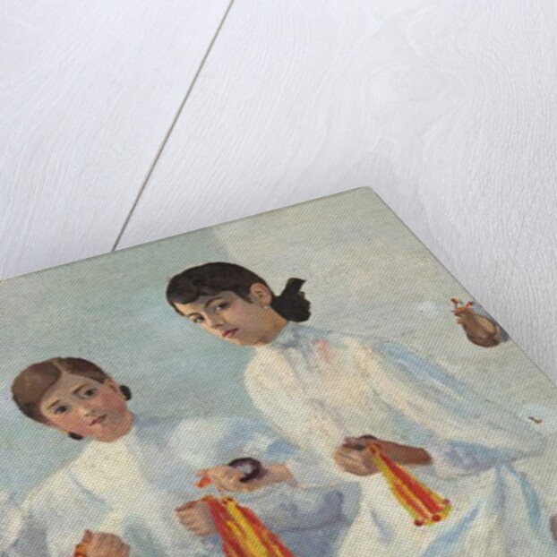 Trois jeunes Sevillanes - Painting by Auguste BREAL by Auguste Breal