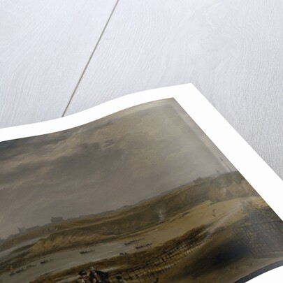 Cullercoats looking towards Tynemouth - Ebb tide, 1845 by John Wilson Carmichael