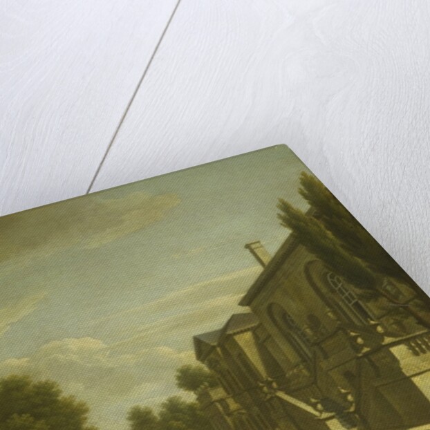 View of Chiswick Villa from the back to the Inigo Jones gate, 1742 by George Lambert