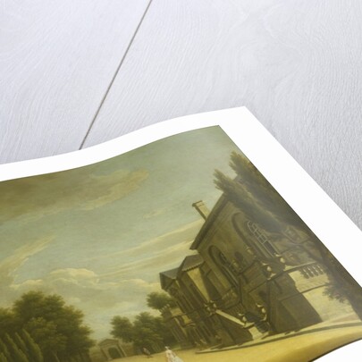 View of Chiswick Villa from the back to the Inigo Jones gate, 1742 by George Lambert