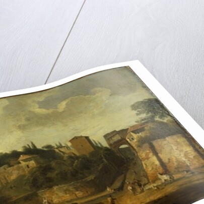 A view of the Arches of Constantine and of Titus, Rome by Giovani Paolo (attr. to) Panini