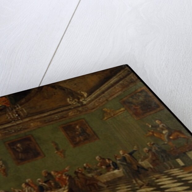 The English Club House at Florence by Thomas & Batoni Pompeo Girolamo (1708-87) Patch