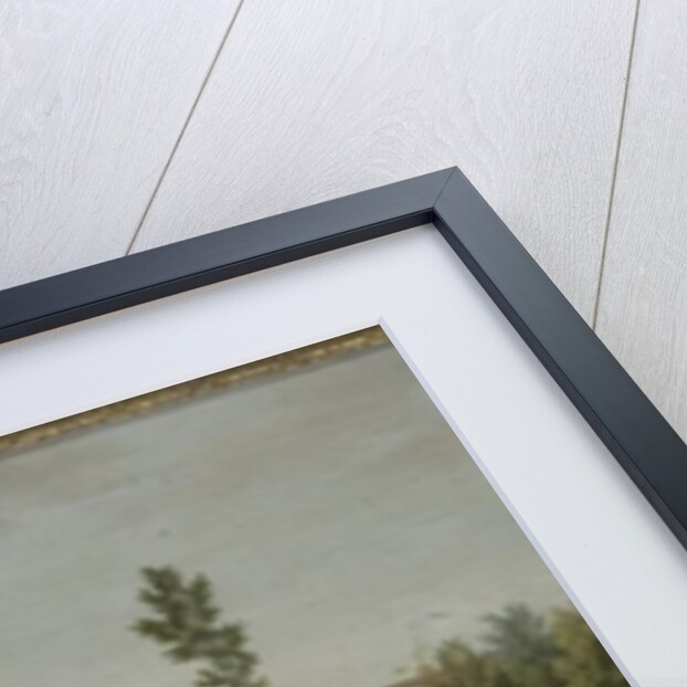 View of the new villa, old house and stables from across Burlington Lane, Chiswick Villa by Pieter Andreas Rysbrack