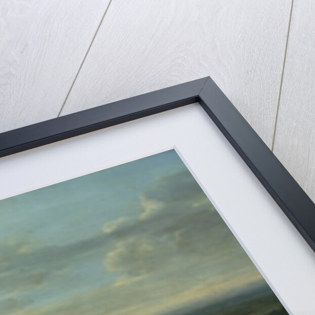 A view of Old Newmarket with figures and horses on the Heath by John Wootton