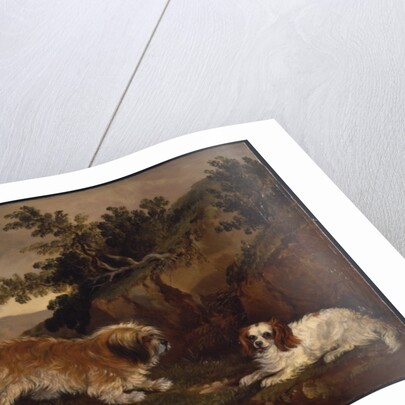 Landscape with spaniel and terrier, 1846 by William Pascoe