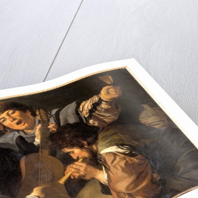 Three men making music, c.1616 by Valentin de Boulogne