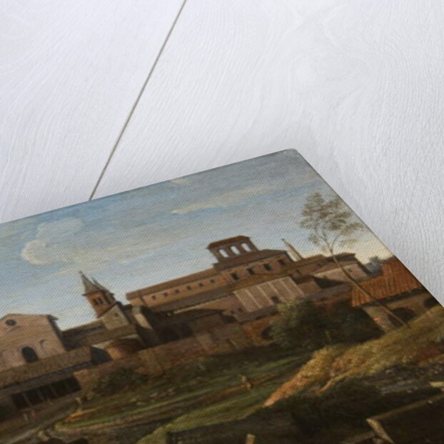 An Italianate Landscape with a view of Saint Giovanni in Laterano, c.1672-75 by Gaspard Poussin Dughet