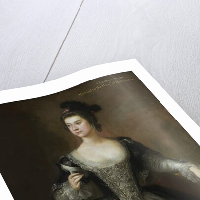 Portrait of Lady Charlotte Boyle, Baroness Clifford and Marchioness of Hartington, c.1748-56 by George Knapton