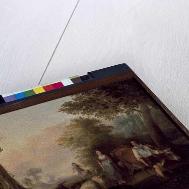 Landscape with cattle and sheep by William Snr. (follower of) Shayer