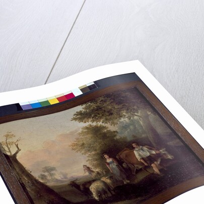 Landscape with cattle and sheep by William Snr. (follower of) Shayer