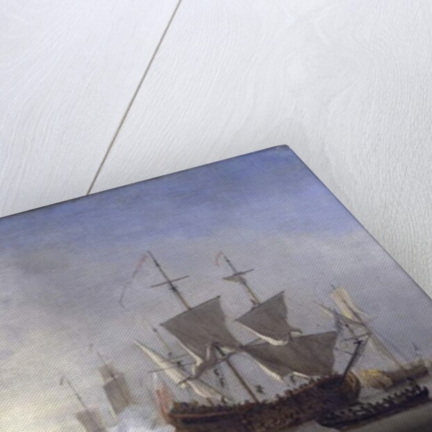 Shipping in a calm, c.1680 by Willem van de the Younger Velde