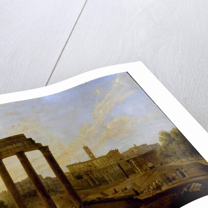 Rome: view of the Forum looking towards the Capitol, 1819 by Gaspare Gabrielli
