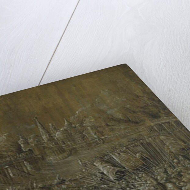 Landaknechten, Battle on a Bridge by Albrecht Altdorfer