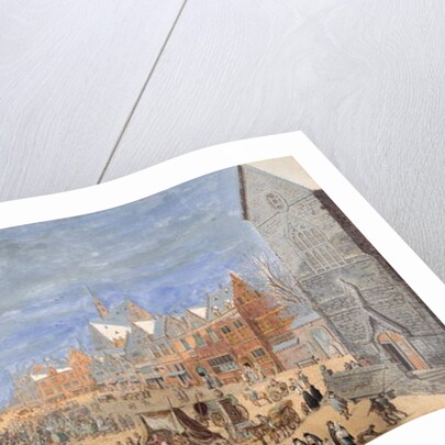 A village street with an inn in spring by Jan Brueghel