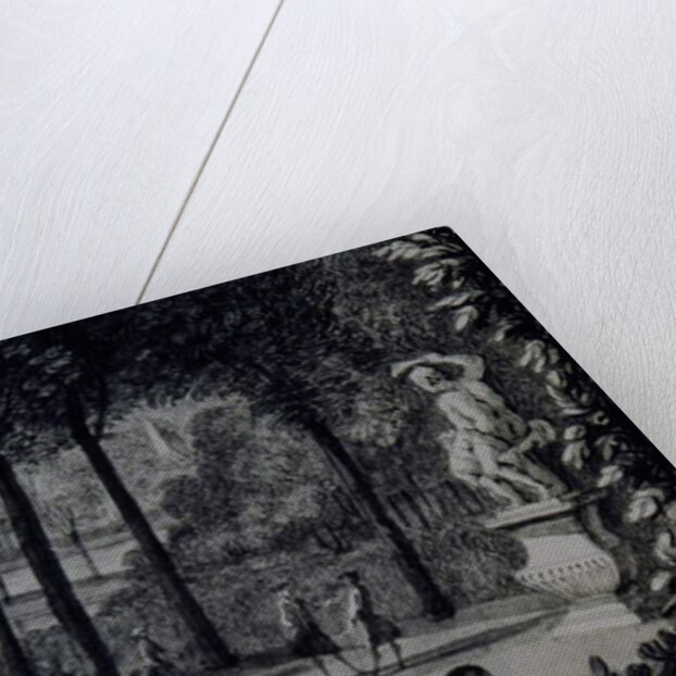 Detail of 'The Poplar Grove, Lord Burlington's Chiswick Villa' by Jacques Rigaud