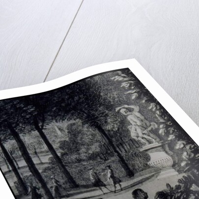 Detail of 'The Poplar Grove, Lord Burlington's Chiswick Villa' by Jacques Rigaud