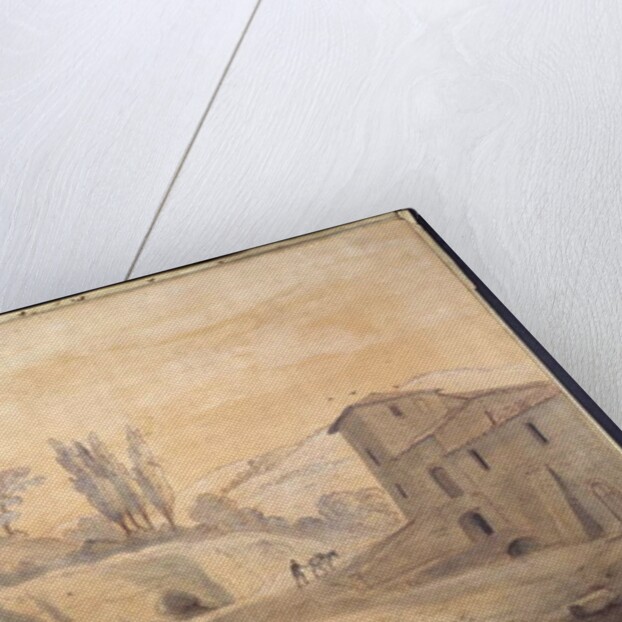 The Antique Fountain and Arch at Grottaferrata, Rome by Gaspar van Wittel